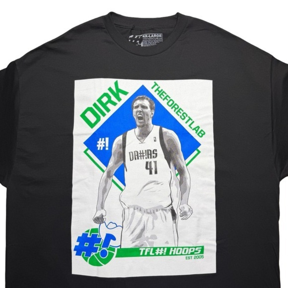 Dirk Nowitzki - Dallas Mavericks Mavs x The Forest Lab baseball shirt
